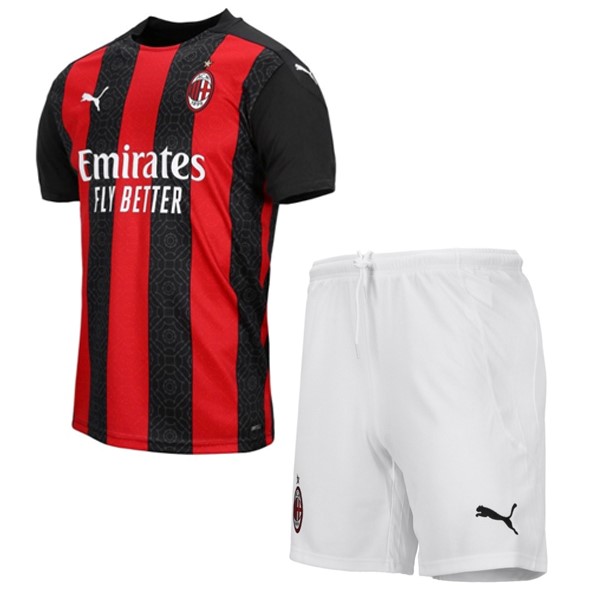 Camiseta AC Milan Primera equipo Niños 2020-21 Rojo
